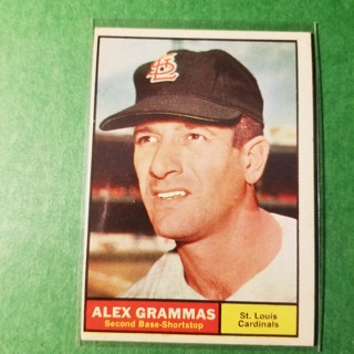 1961 - TOPPS BASEBALL CARD NO. 64 - ALEX GRAMMAS - CARDINALS