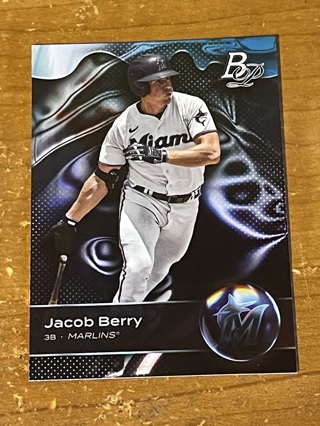 2023 Bowman Platinum - Top Prospect Rookie Card - JACOB BERRY - #TP-11