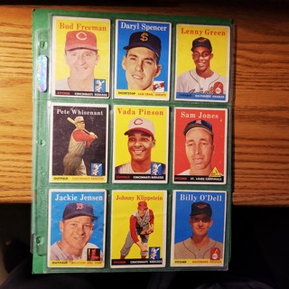 9 - LOT -1958 TOPPS PR-GOOD BASEBALL CARDS