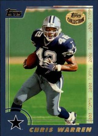 Tradingcard - NFL 2000 Topps - Topps Collection #318 - Chris Warren - Dallas Cowboys