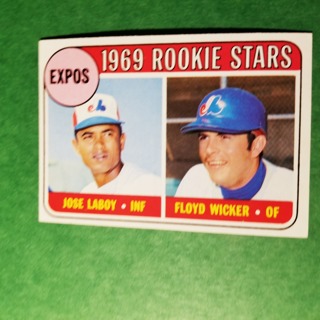 1969 - TOPPS EXMT - NRMT BASEBALL - CARD NO. 524 - 1969 ROOKIE STARS - EXPOS