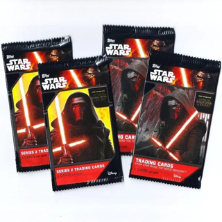 [NEW] (4-Pack) Star Wars - The Force Awakens Booster Packs Collectibles Kylo Ren