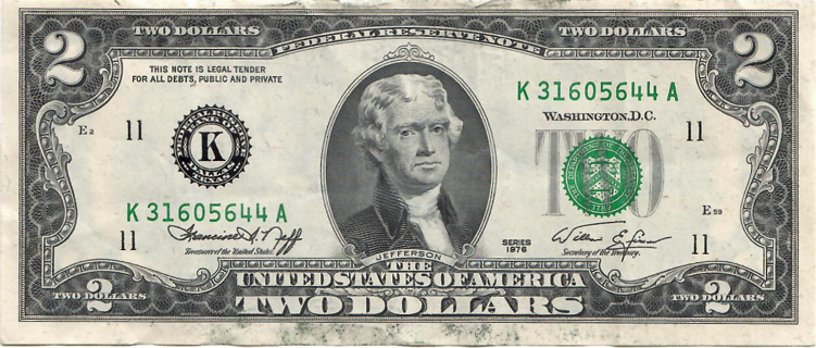 $2 Bill Series 1976 NICE! P10