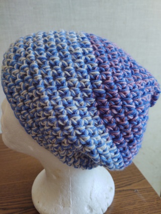 Hand Crocheted Slouch Hat 