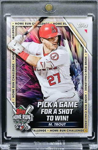 Mike Trout - 2023 Topps Home Run Challenge Code Card #HRC-23 - Los Angeles Angels [AA009]