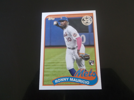 2024 Topps Series 1 Ronny Mauricio 1989 35th Anniversary Rookie  insert card  #89B-93 new york  Mets