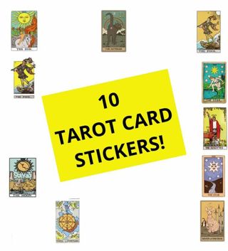 ⭐NEW⭐(10) 1" TAROT CARD STICKERS!