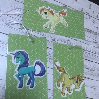 3 My Little Pony Laminated Bookmarks, Free Mail