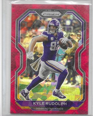 Kyle Rudolph 2020 Prizm Prizms Red Cracked Ice #217