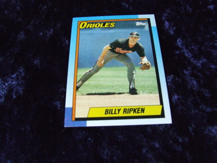 1990 Billy Ripken Baltimore Orioles Topps Card #468