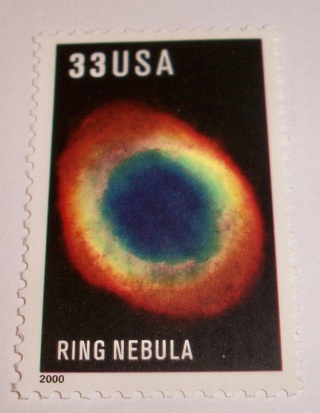 Scott #3385, Ring Nebula, One Useable 33¢ US Postage Stamp Has Original Gum.