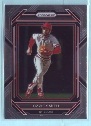 2023 Panini Prizm Ozzie Smith Baseball Card # 46 Cardinals