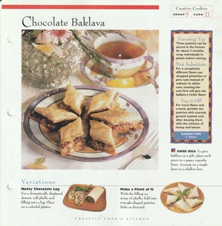 Baking: Creative Cookies Leaflet: Chocolate Baklava