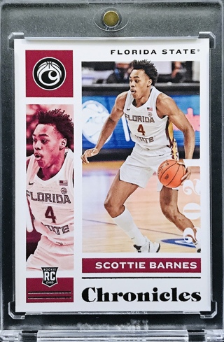 Scottie Barnes RC - 2021-22 Panini Chronicles Draft Picks #7 - Florida State Seminoles [AA137]