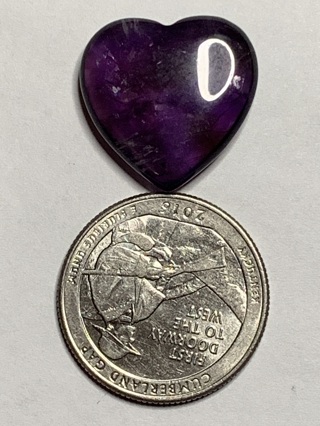 ✿HEALING STONE~#4~AMETHYST~HEART-SHAPED~FREE SHIPPING✿