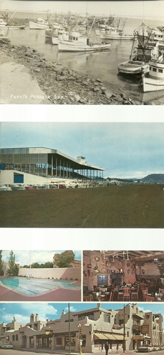 1950's Three Vintage Postcards:  Photo Card Puerto Penasco, La Mesa Park, Raton, N.M. & More