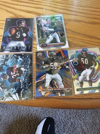 Chicago Bears 5 card lots topps