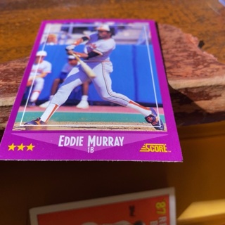 1988 score Eddie Murray baseball card 