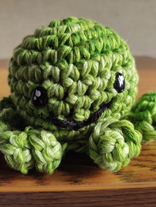 Hand Crocheted Amigurumi Octopus 