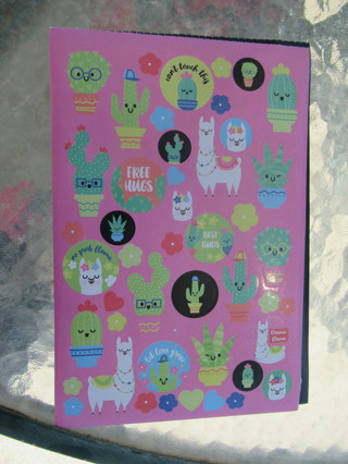 New sheet of   CACTUS & LLAMAS character stickers.