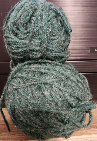 Green Yarn - total weight is 4.5 ozs