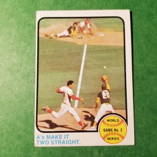 1973 - TOPPS BASEBALL CARD NO. 204 - WORLD SERIES GAME #2