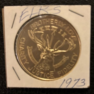 Vintage 1973 Uncirculated Elk Deere Token Coin