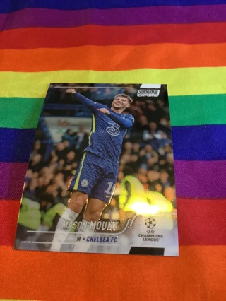 Mason Mount 2022 Topps Stadium Club Chrome UEFA Collectible Soccer Card #19