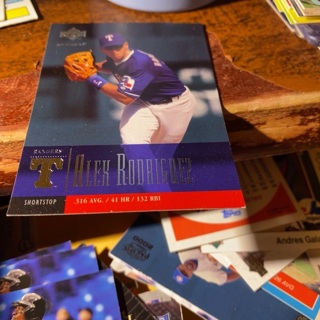2001 upper deck revolution Alex Rodriguez baseball card 