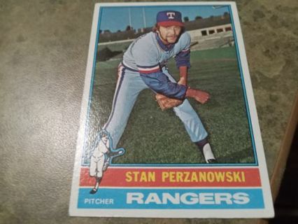 1976 TOPPS STAN PERZANOWSKI TEXAS RANGERS BASEBALL CARD# 388