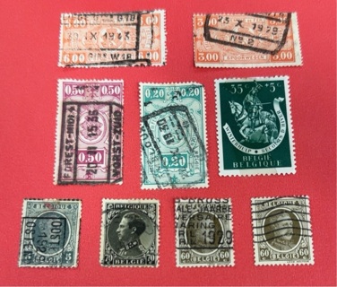 Belgium stamp lot