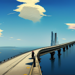 Listia Digital Collectible: Bridge Over Lake Michigan