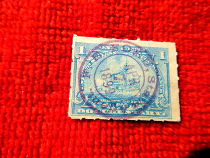   Scott #R163 1898 U.S. Revenue Postage Stamp.