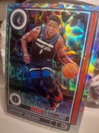 2022 Anthony Edwards NBA Hoops Refractor TWOLVES Chrome