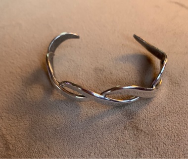 Vintage Taxco Sterling Silver Cuff Bracelet 