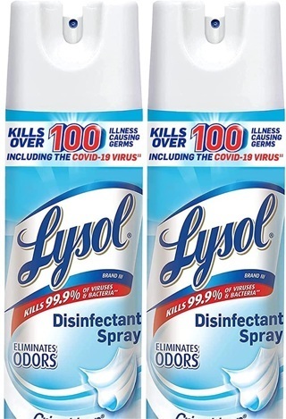 ❣Brand New 2 ~ Pack Lysol Disinfectant Spray, 19 Fl. Oz Each❣