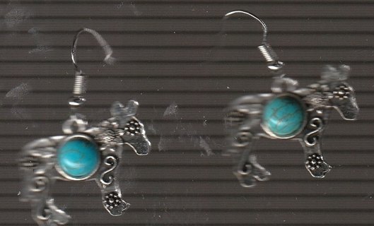 SP Artificial Turquoise Donkey Earrings (PLEASE READ DESCRIPTION)(PLEASE READ DESCRIPTION)