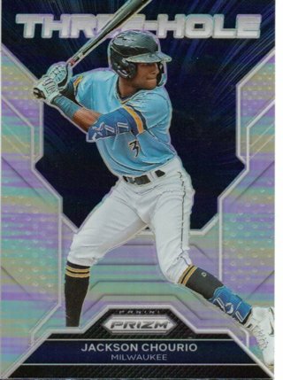 2023 Panini Prizm Jackson Chourio Three Hole Refractor