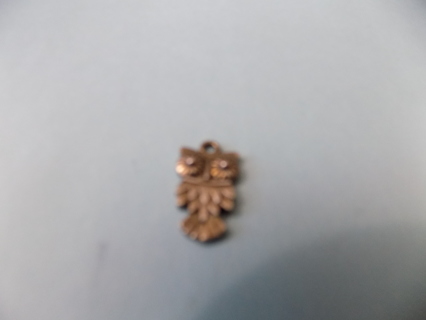 Silvertone 1 inch owl charm #2