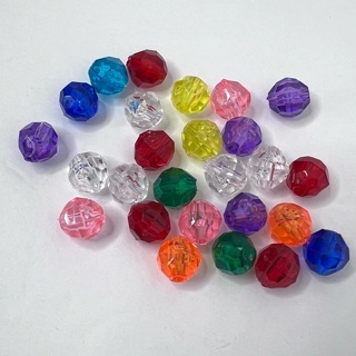 Multi Faceted Round 12mm Beads 