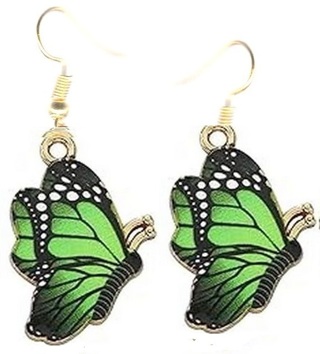 GP ENAMEL BUTTERFLY EARRINGS STYLE 8 LOT 5 (PLEASE READ DESCRIPTION) 