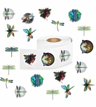 ↗️⭕(10) 1" BEAUTIFUL DRAGONFLY STICKERS!! (SET 4 of 5)⭕