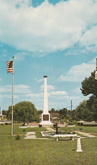 Vintage Unused Postcard: c: Maryland: War Memorial, Wicomico County, Salisbury