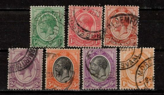 South Africa Stamps with King George 5