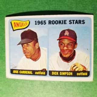 1965 - TOPPS BASEBALL CARD NO. 374 - 1965 ROOKIE STARS- ANGELS