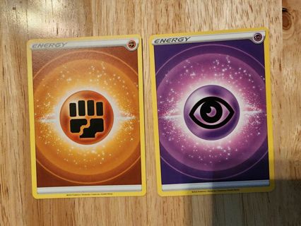 2 Pokemon Energy cards