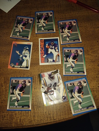 Nine Card Lot football  veteran running back  Herschel Walker