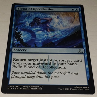 MTG ✨ Flood of Recollection - (U) 038/196 Rivals of Ixalan (RIX) ✨ Magic the Gathering (2018)