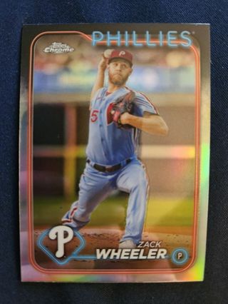 2024 Topps Chrome Refractor Zack Wheeler