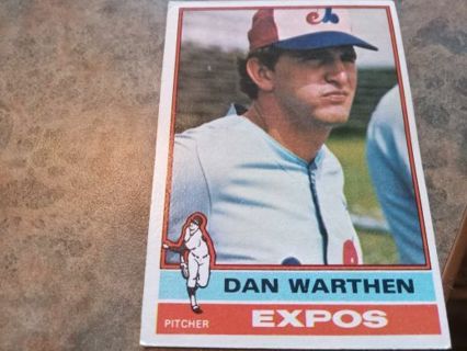 1976 TOPPS DAN WARTHEN MONTREAL EXPOS BASEBALL CARD# 374